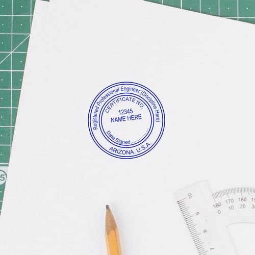 Arizona Professional Engineer Seal Stamp - 1-1/2