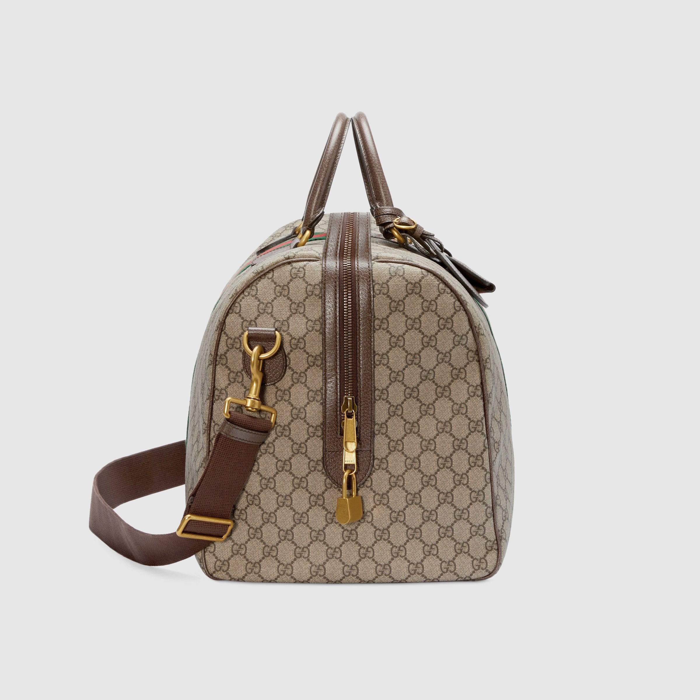 Gucci Ophidia GG Large Carry On Duffle Bag - Luxury Designer Travel Duffel for Women & Men - Perfect for Weekend Getaways, Gym & Air Travel