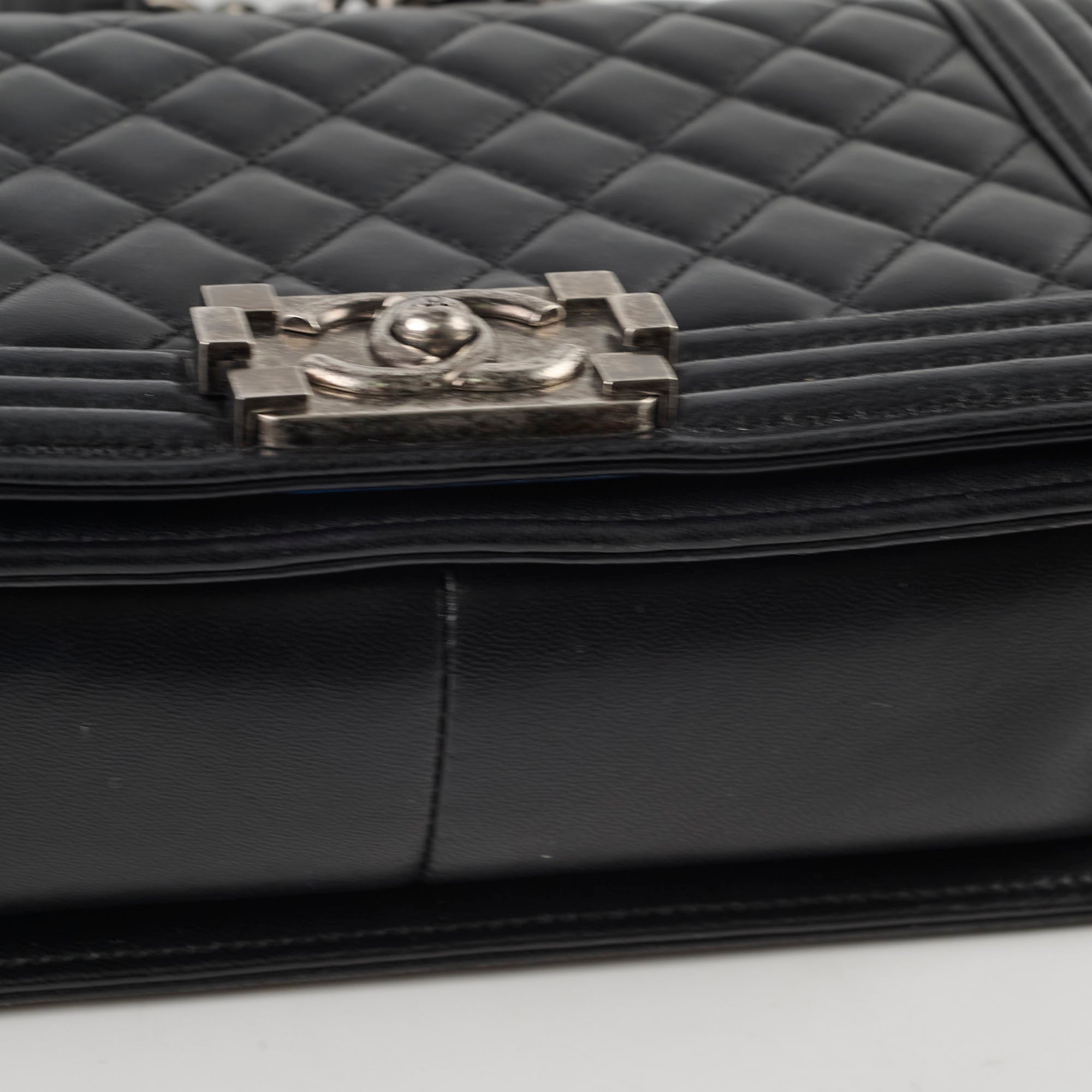 Chanel Classic Flap Bag Old Medium Black Lambskin Leather Handbag - Luxury Designer Purse for Women, Perfect for Parties & Evening Events