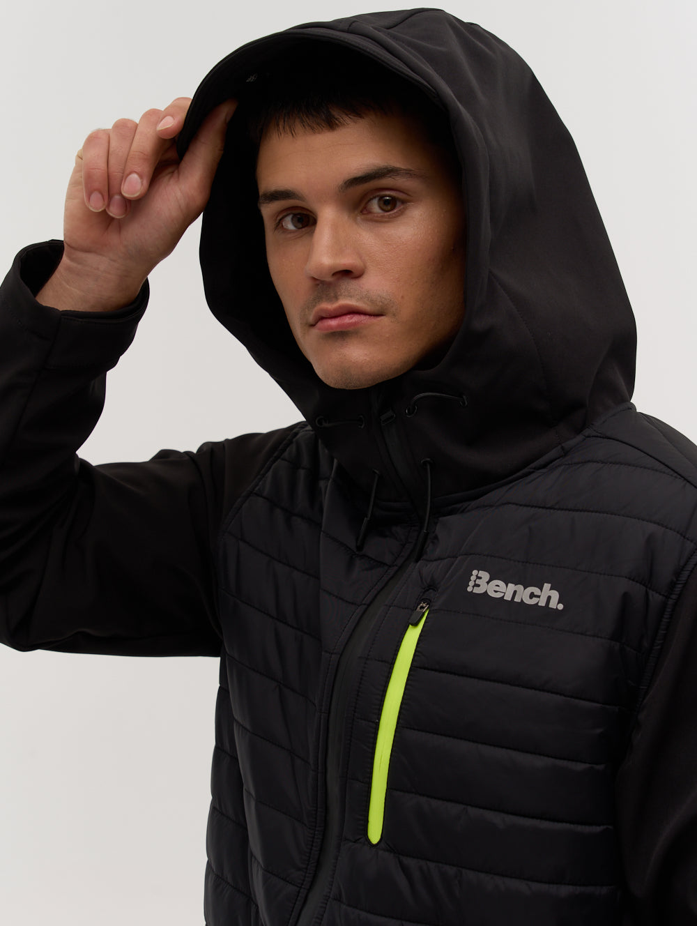 Eco-Friendly Hooded Hybrid Jacket for Men & Women - Lightweight Waterproof Windbreaker for Outdoor Hiking, Camping & Travel