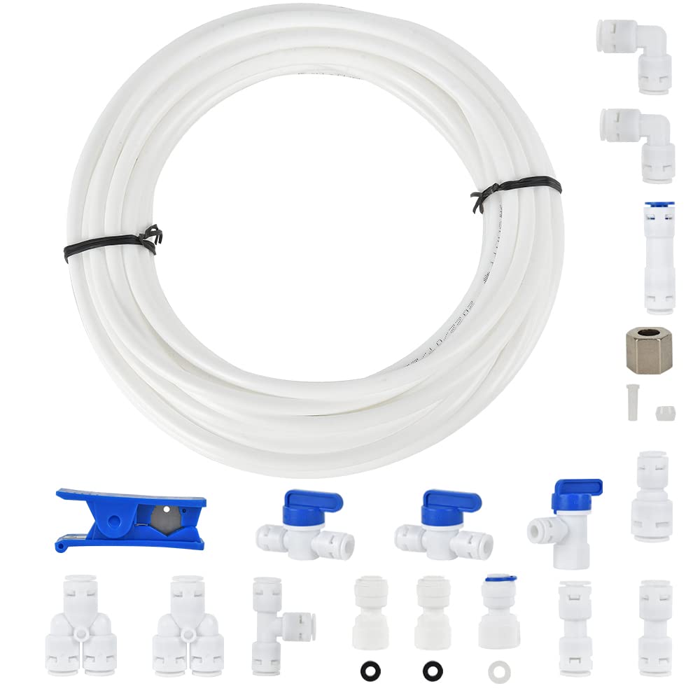 CGELE Refrigerator Water Line Kit - 1/4