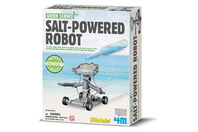 4M Green Science Salt Water Powered Robot Kit - STEM Educational Toy for Kids, DIY Science Project, Eco-Friendly Robotics Kit - Perfect for Classroom, Birthday Gifts & Science Fair Projects