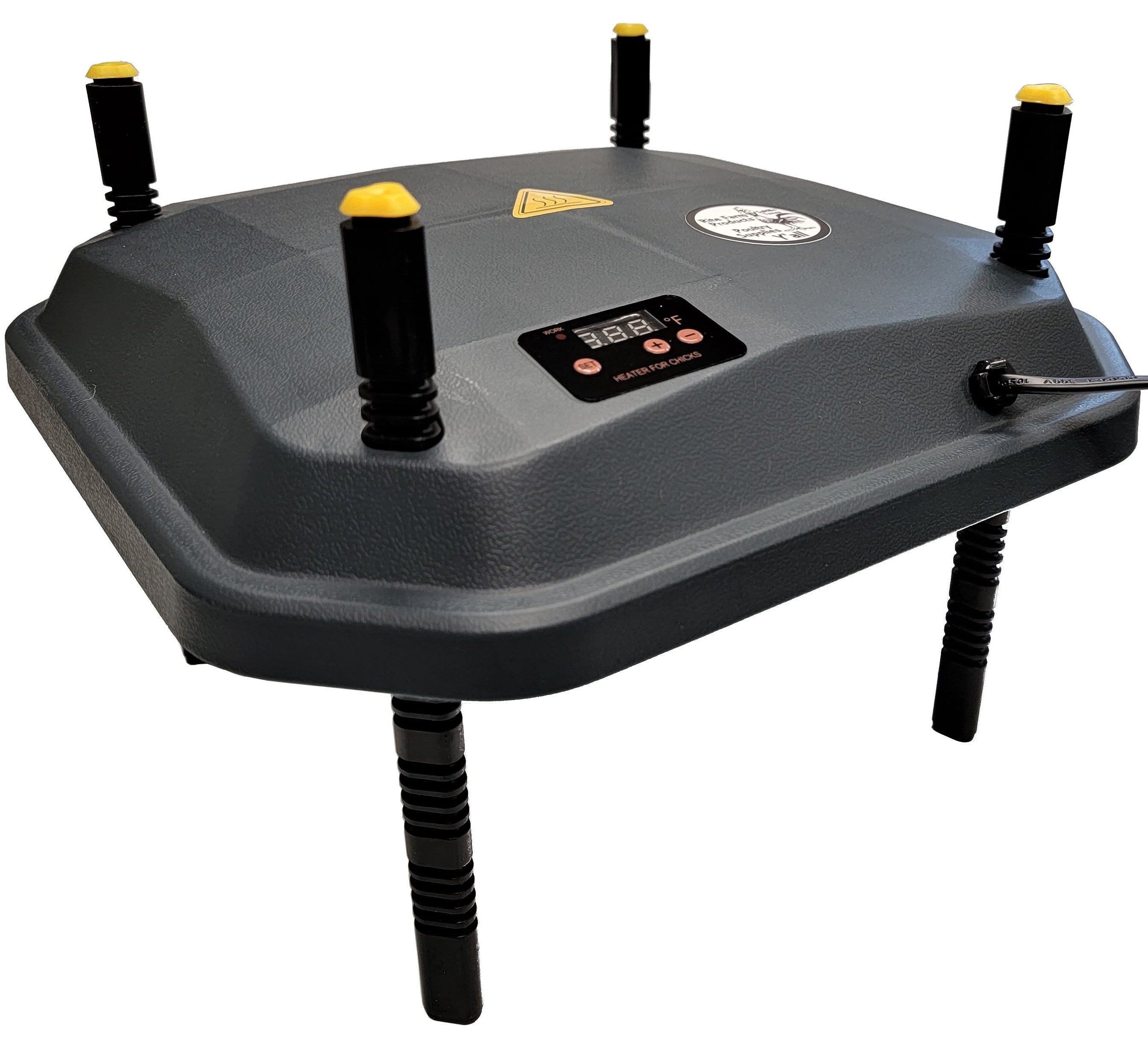 12x12 Chick Brooder Heating Plate - 22W Digital Adjustable Temperature Control for Baby Chicks - Perfect for Poultry Coops, Hatcheries & Backyard Chicken Raising