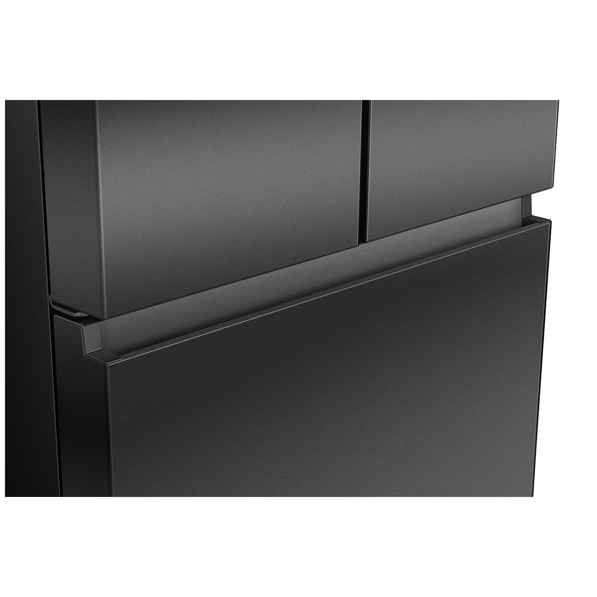 Hisense 634L French Door Refrigerator with Plumbed Water Dispenser - Black Stainless Steel (HRFD634BW) | Energy Efficient Large Capacity Fridge for Modern Kitchen & Family Use