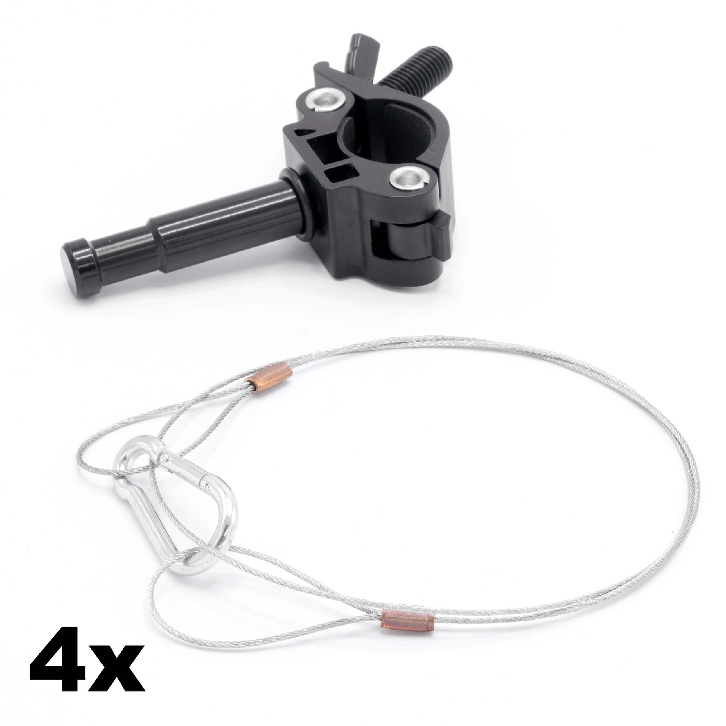 Professional Truss Accessory Kit for 4x Video/Studio Lights (30mm/35mm Diameter) - Perfect for Photography Studios, Live Events & Stage Lighting Setups