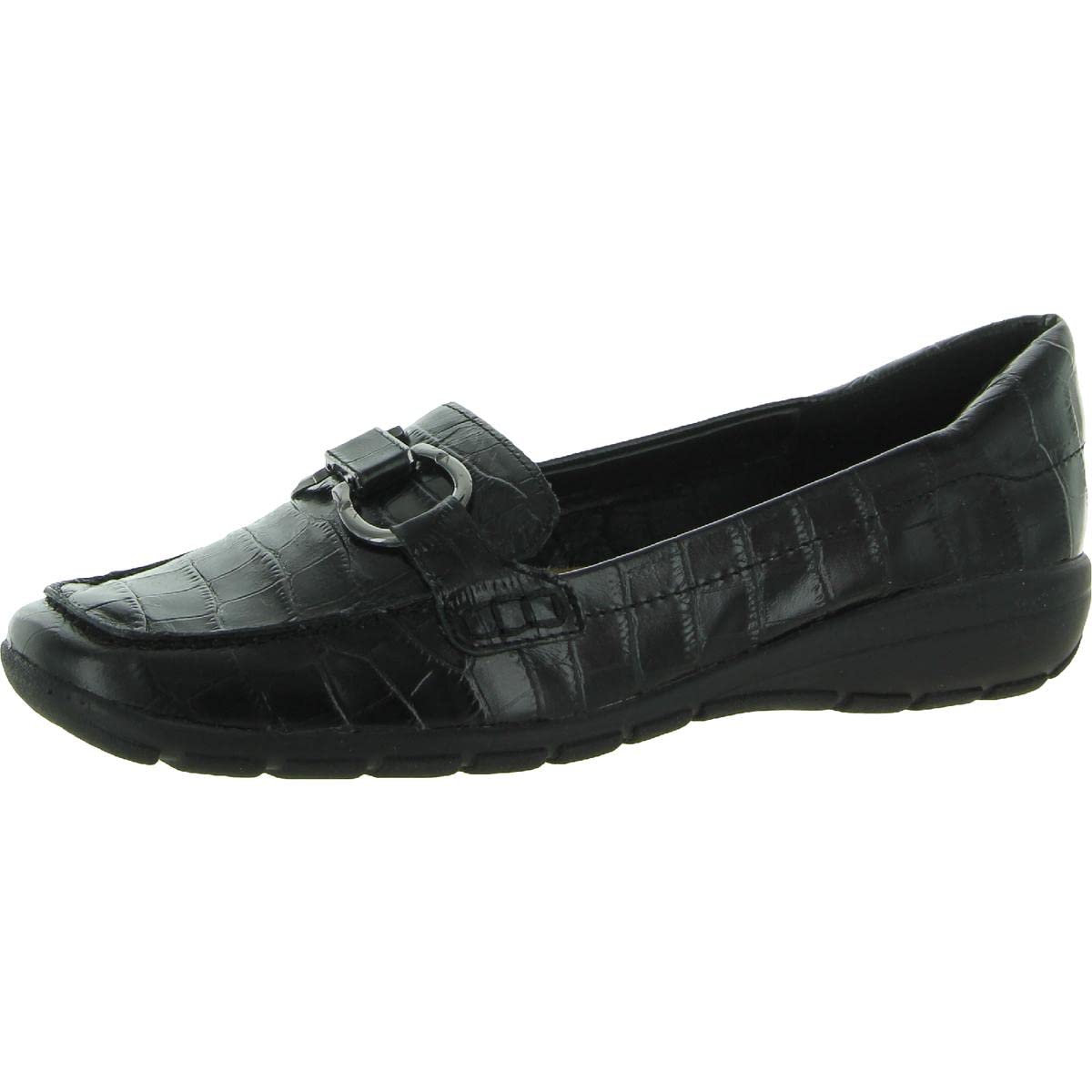 Easy Spirit Women's Comfortable Slip-On Flats - Lightweight Walking Shoes for Work, Travel & Everyday Wear