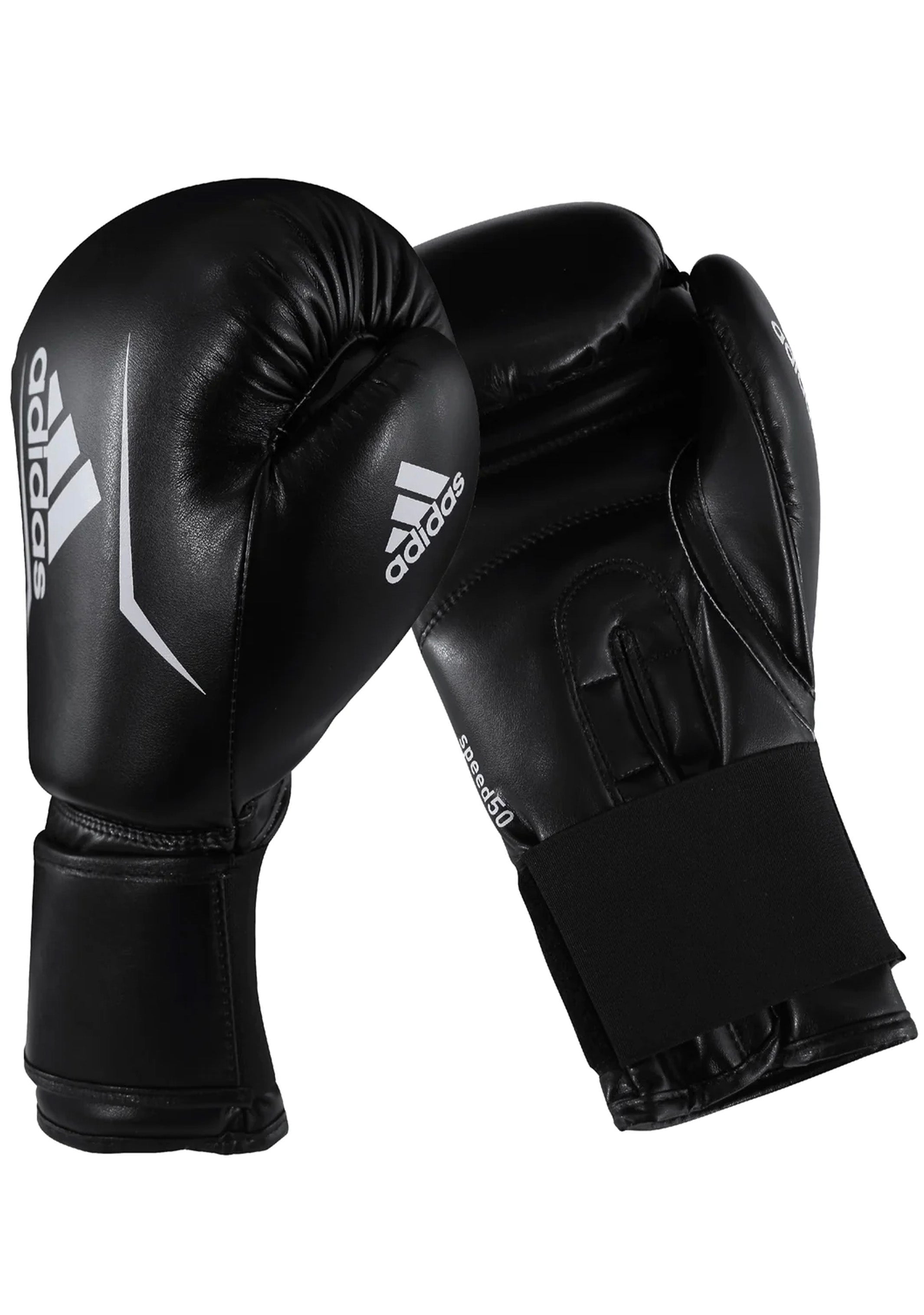 Adidas Speed 50 Boxing Gloves - 16oz Black - Professional Training & Sparring Gear for Boxing, MMA & Kickboxing