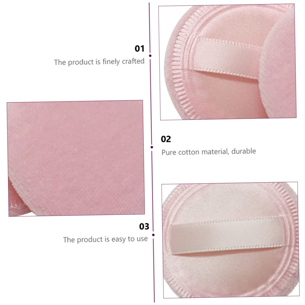 Luxury Velvet Makeup Puff 20pcs - Soft Skin-Friendly for Daily Beauty