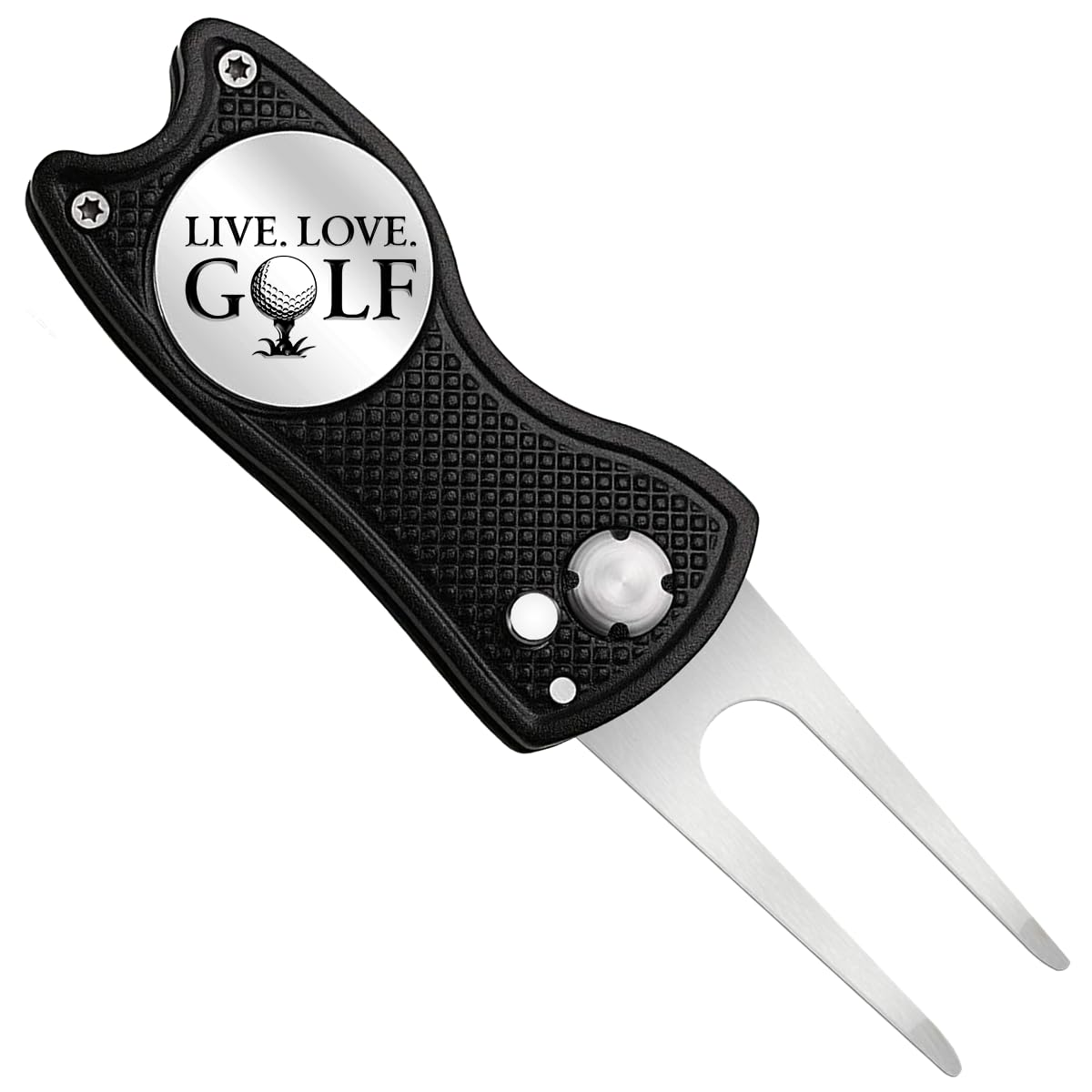 Pishavi Funny Golf Divot Repair Tool & Ball Marker - Golf Gifts for Men, Dad, Husband, Grandpa - Perfect Retirement Gift for Golf Lovers, Coworkers & Boss | Great for Golf Courses, Tournaments & Father's Day