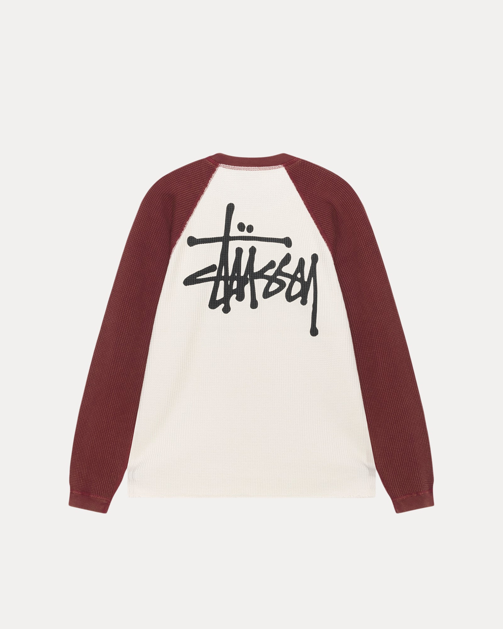 Stüssy Thermal 2-Tone Long Sleeve Shirt for Men | Streetwear Fashion | Perfect for Casual Wear & Layering in Cool Weather