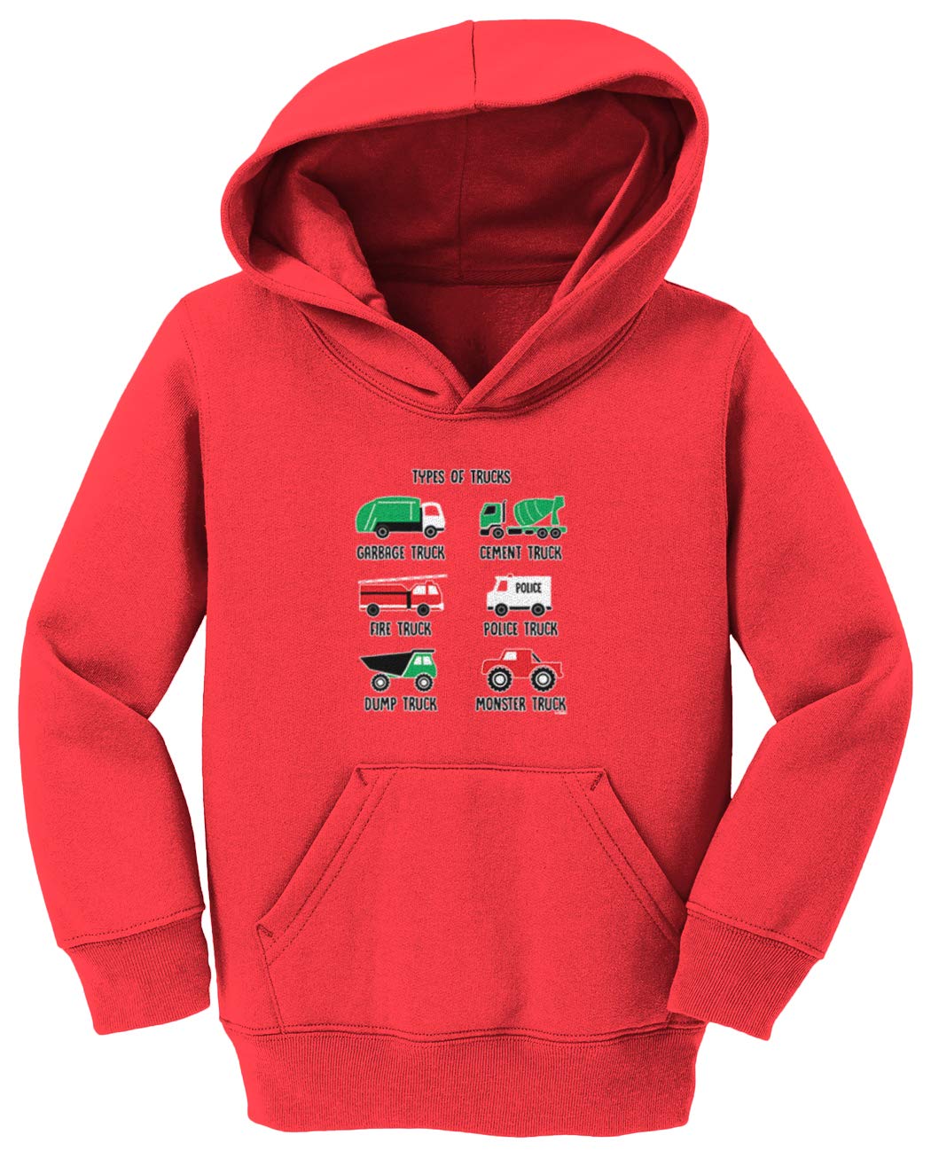 Kids' Garbage Truck & Fire Engine Fleece Hoodie - Soft Toddler & Youth Pullover for Playtime & Outdoor Adventures