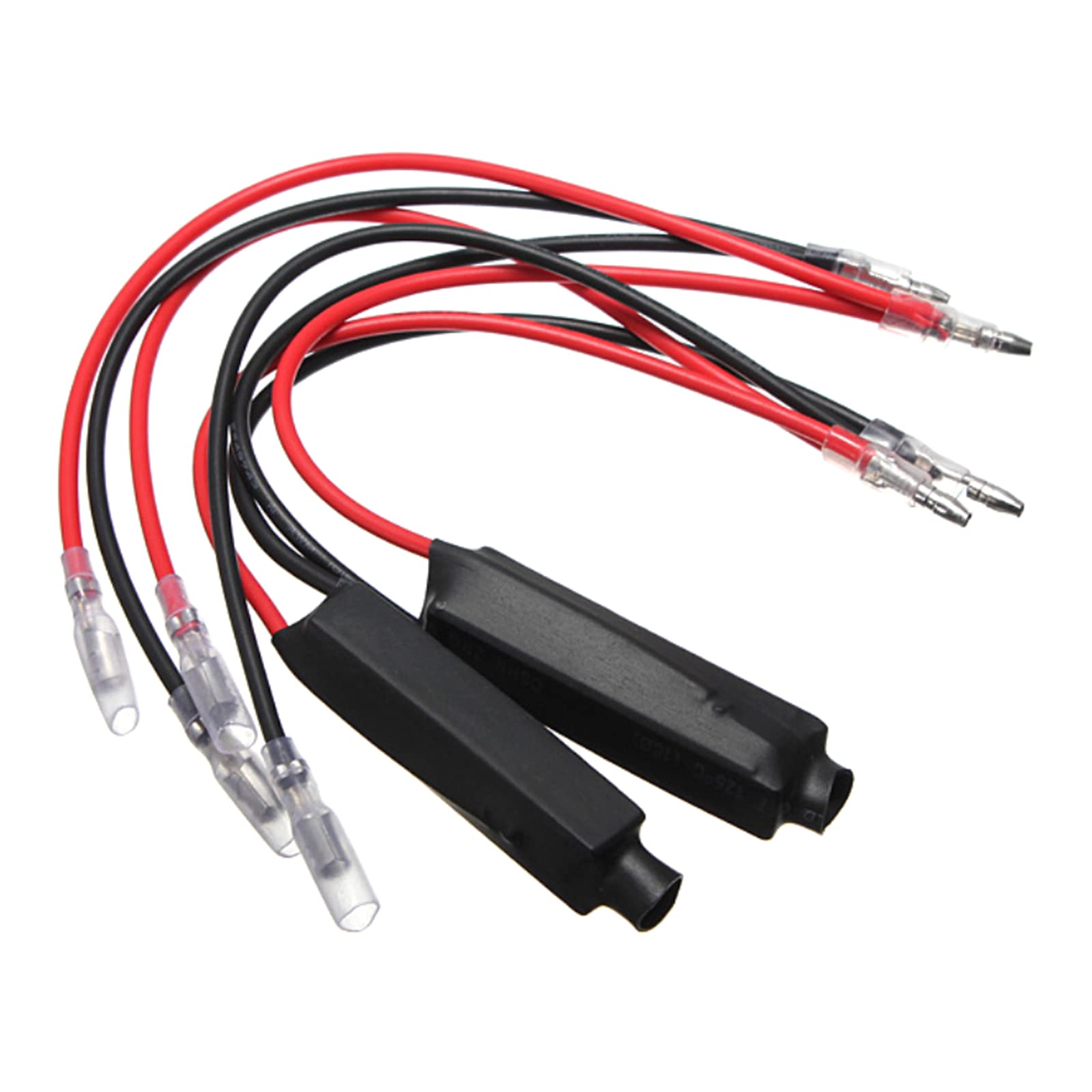 2Pcs 10W 10 Ohm LED Load Resistors - Fix Fast Turn Signal Error Codes for Motorcycle & Car LED Lights | Waterproof & Heat Resistant | Eliminates Hyper Flash & Bulb Out Warnings (Perfect for Harley, Honda, Yamaha & Other Bikes)