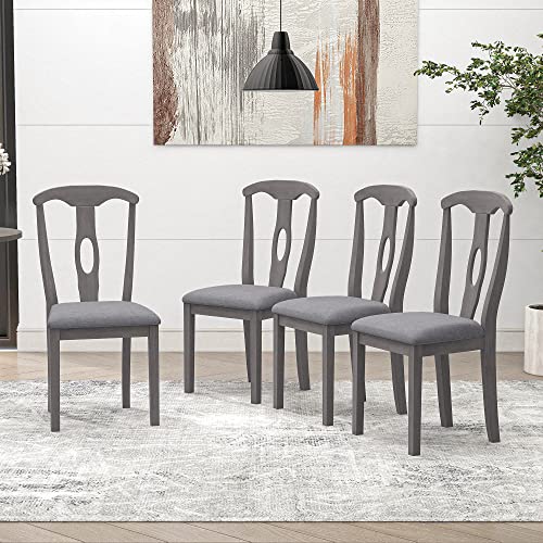 Gray+ 4 Chairs