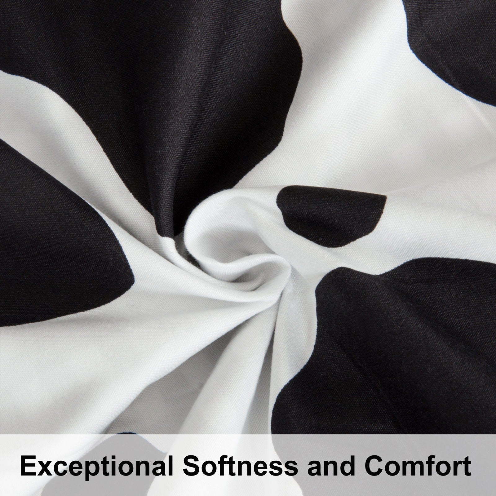 NTBAY 2/3 Piece Cow Print Microfiber Duvet Cover Set - Soft Bedding Set for Kids, Teens & Adults - Perfect for Farmhouse, Nursery or Boho Chic Bedroom Decor