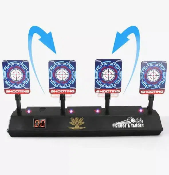 ChuRuoJun 4-Target Auto Reset Electronic Shooting Game Toy for Kids & Adults - Perfect for Birthday Gifts, Family Game Nights & Outdoor Activities