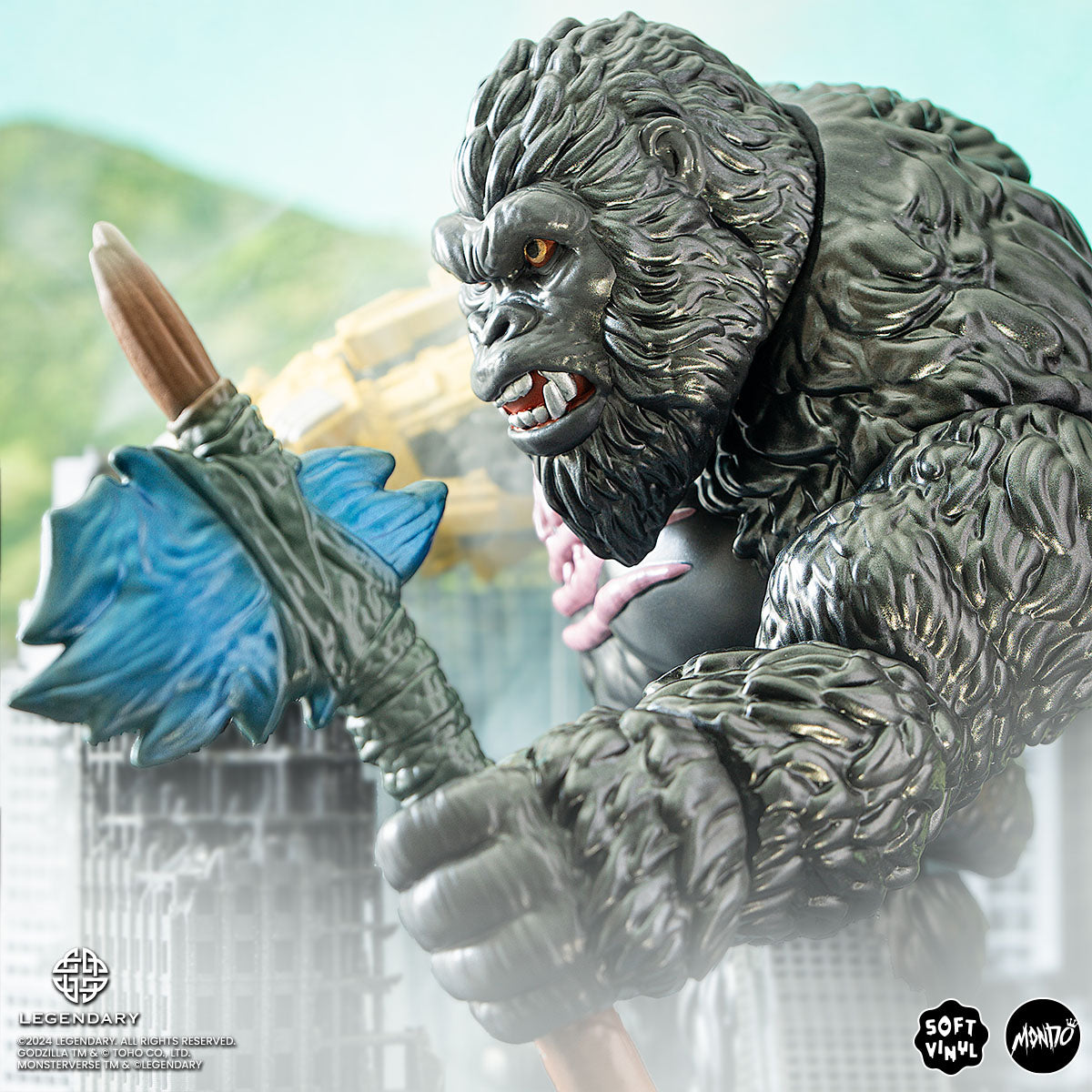 Godzilla x Kong: The New Empire Kong Soft Vinyl Collectible Figure - Movie Merchandise for Fans & Collectors | Perfect for Display, Gifts, and Anime Collections