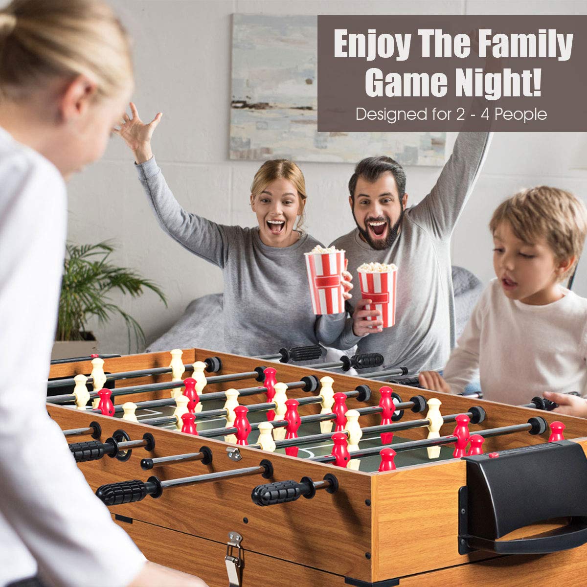 3-in-1 Multi-Game Foosball Table - 48