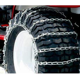 Maxtrac Snow Blower & Garden Tractor Tire Chains - 2-Link Spacing (Pair) - 1063056 - Package of 2 - Heavy Duty Winter Traction for Snow Removal & Yard Work