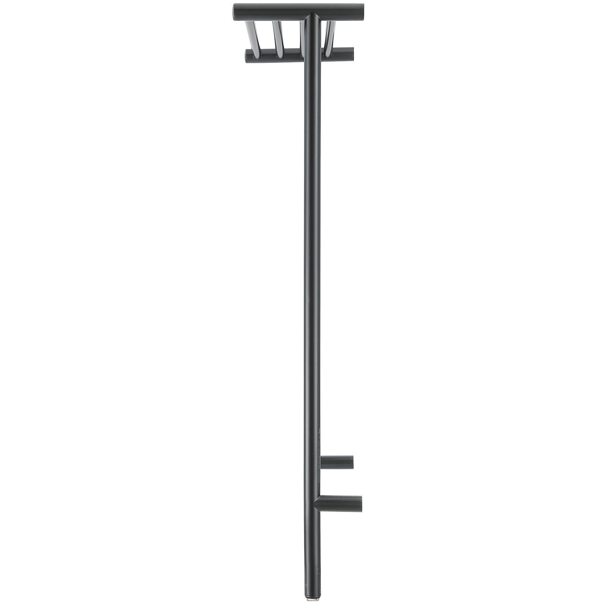 Ancona Piazzo OBT 8 Bar Dual Wall Mount Towel Warmer with Integrated Timer - Matte Black - Perfect for Bathrooms, Spas & Luxury Homes