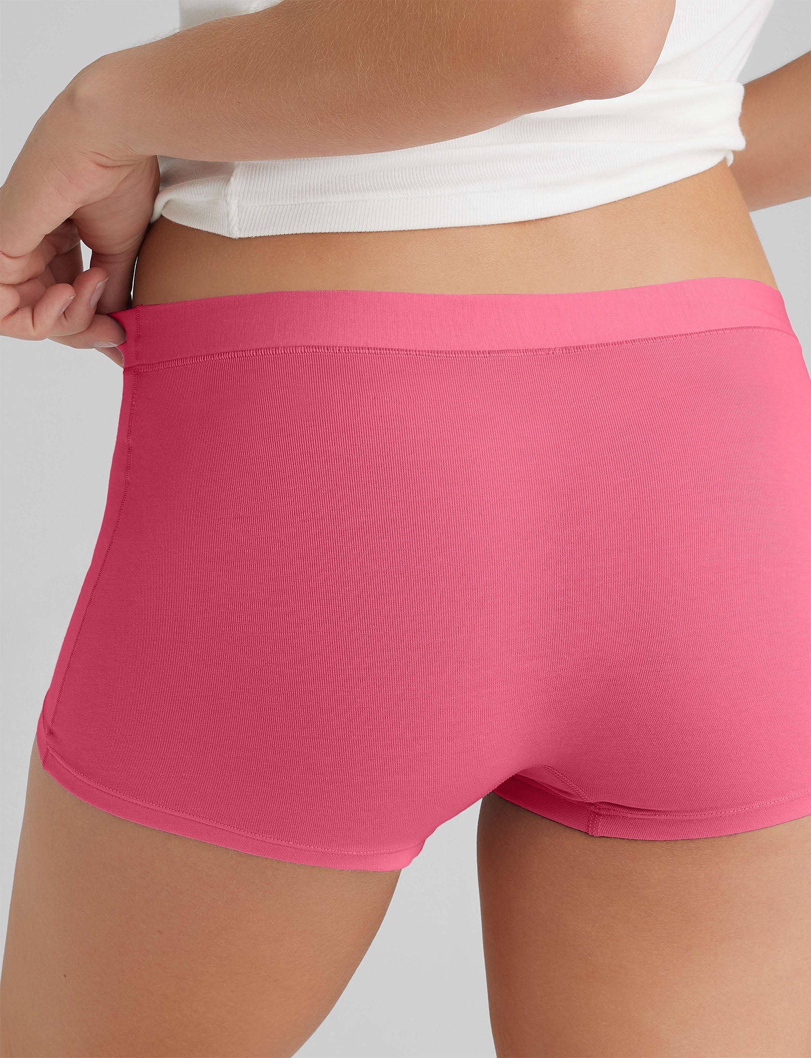 Women's Breathable Cotton Boyshort Underwear - Soft & Comfortable for Everyday Wear, Sleep & Lounge