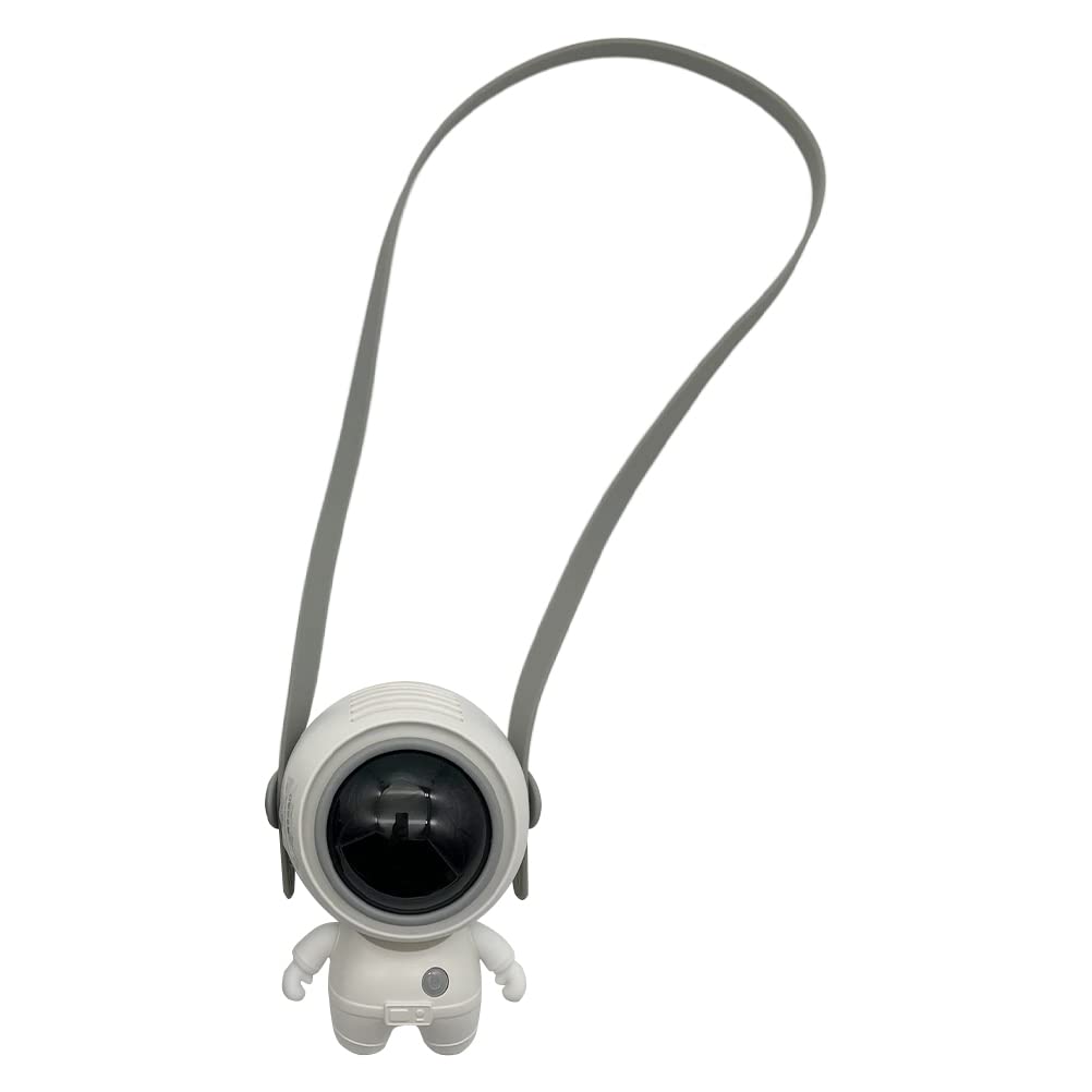 TENDYCOCO Spaceman Shaped Neck Fan - USB Rechargeable, Hands-Free Personal Cooler, Ultra Quiet for Office, Gym, Outdoor & Travel