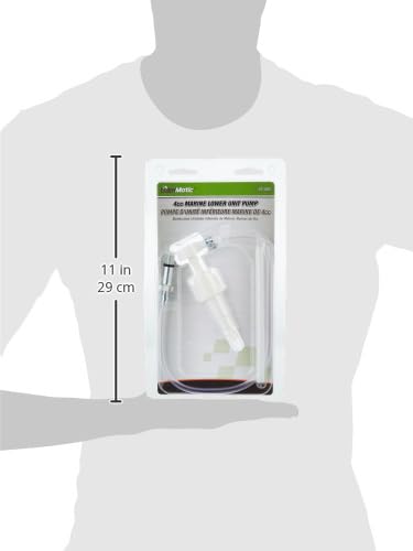 LubriMatic 55-005 4CC Fluid Pump for Quart Size Bottles with Metal Marine Fitting - Perfect for Boat Engine Maintenance & Marine Lubrication
