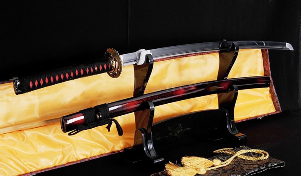 Handmade High Carbon Steel Japanese Katana Sword - Full Tang, Real Sharp Blade - Perfect for Martial Arts, Cosplay, and Collectors