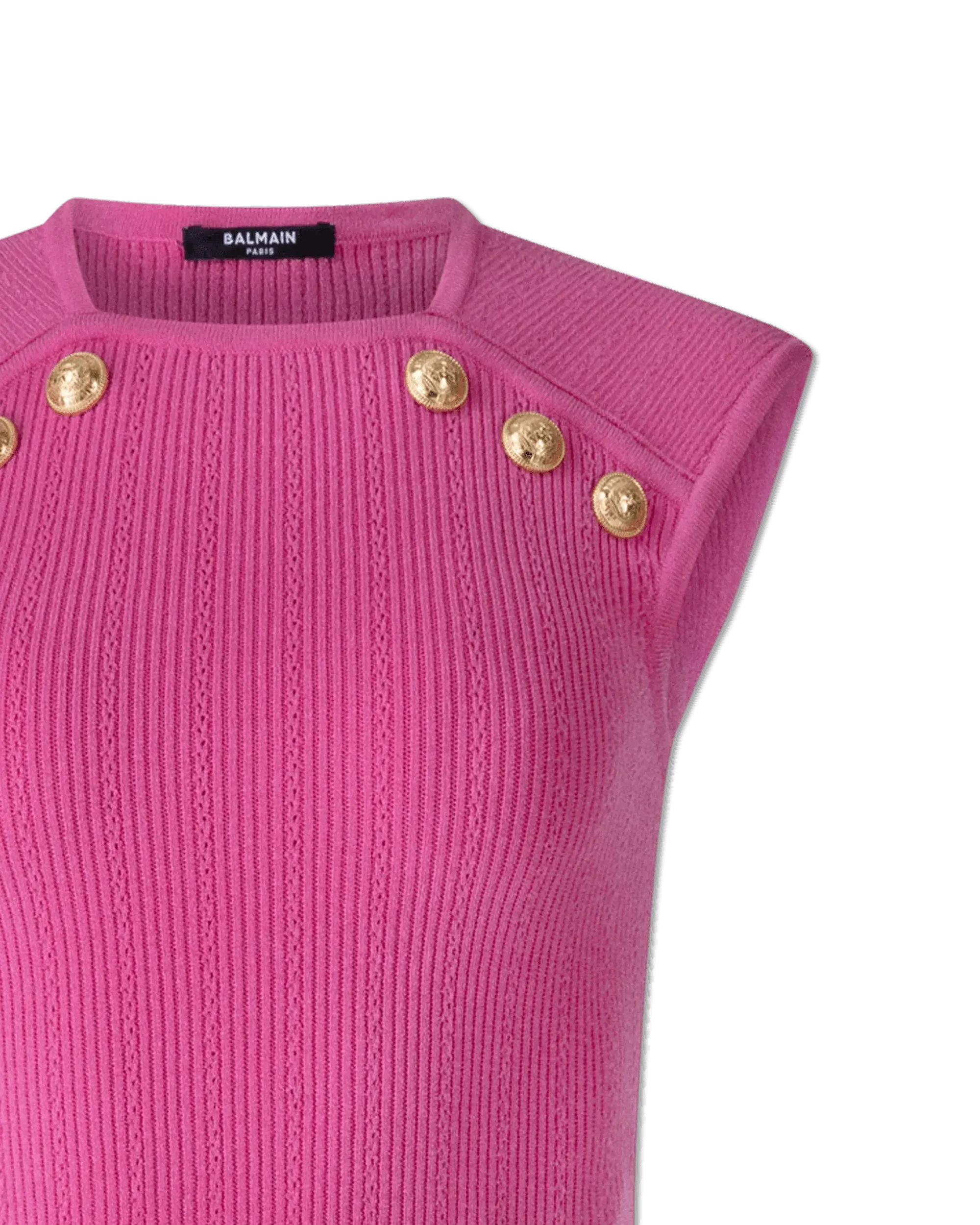 Button Detail Pointelle Top - Women's Lace Knit Blouse for Casual & Office Wear | Elegant & Comfortable Fashion Top for Everyday Outfits