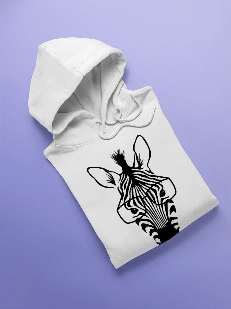 Smartprints Zebra with Glasses Hoodie for Women - Trendy Animal Print Pullover | Perfect for Casual Wear, Street Style & Gift Giving