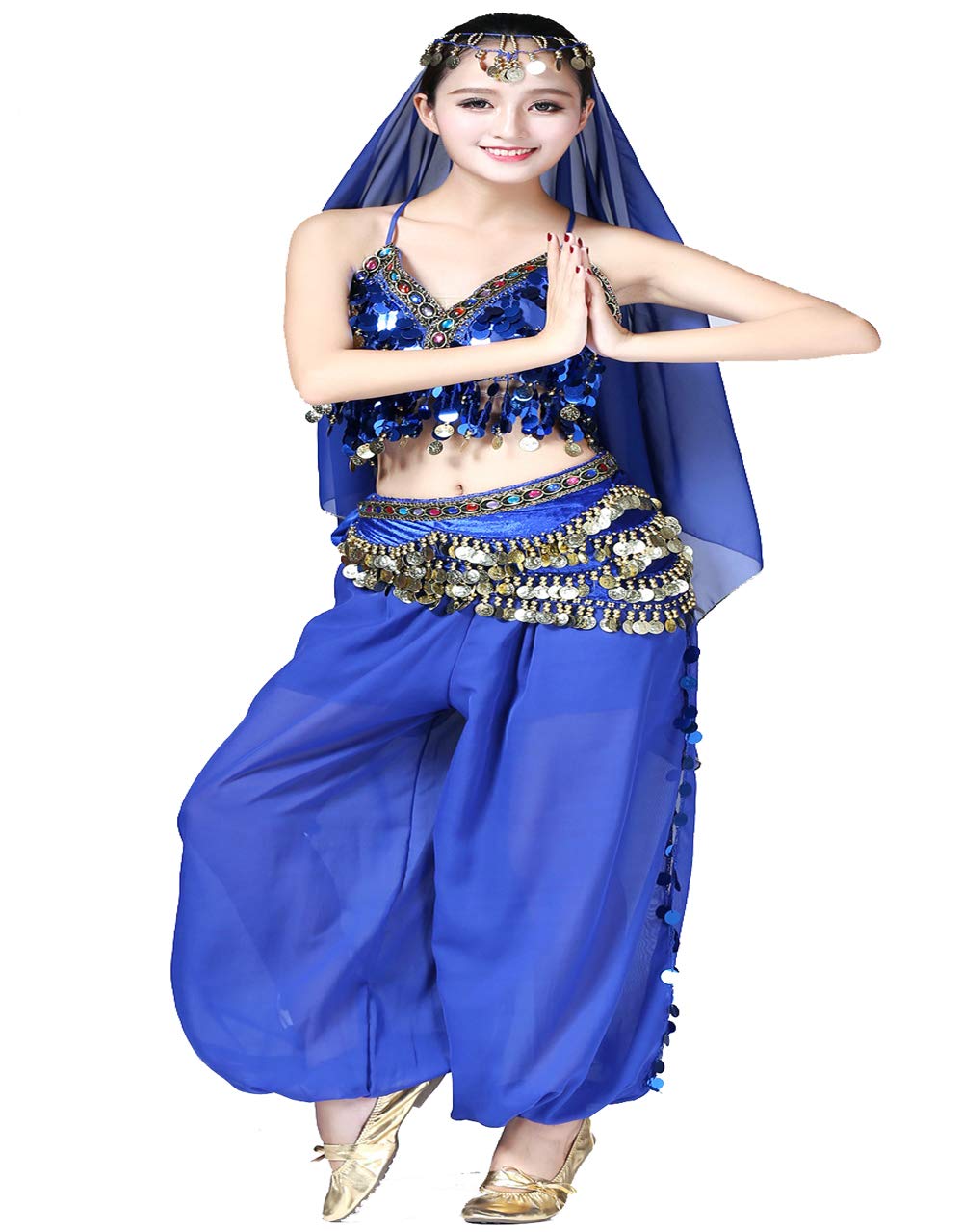 Elegant Mrotrida Women's Belly Dance Scarf - Indian Tribal Chiffon Veil & Gypsy Shawl for Performances, Yoga, and Boho Fashion Accessories
