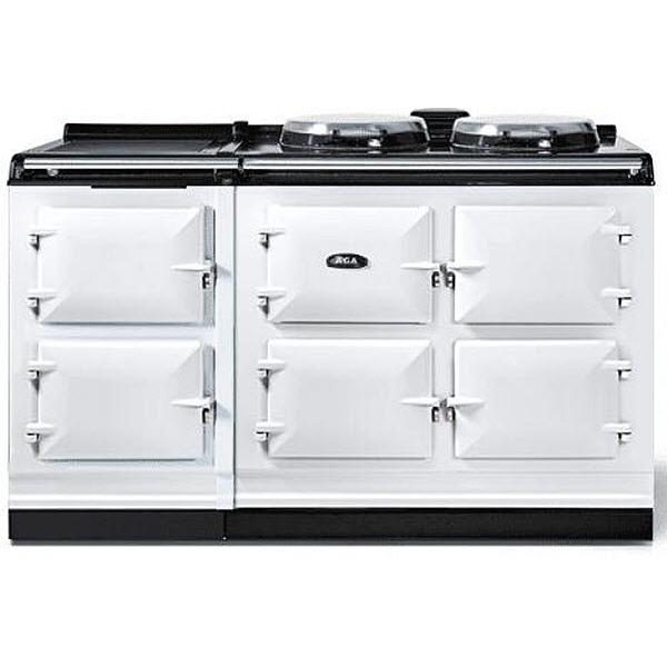 AGA 59-Inch R7 150 Classic Electric Range with Warming Plate & Hot Cupboard - AR7560IWHT | Premium Kitchen Appliance for Home Cooking & Baking
