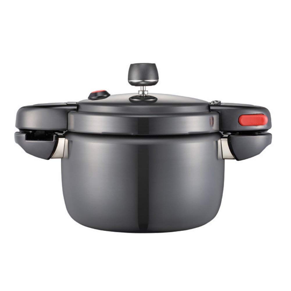 PN Poong Nyun PSPC-18C 4-Cup Black Pearl Pressure Cooker - Fast & Safe Cooking for Rice, Soup & Stews - Perfect for Home, Dorm & Camping (Set of 4)