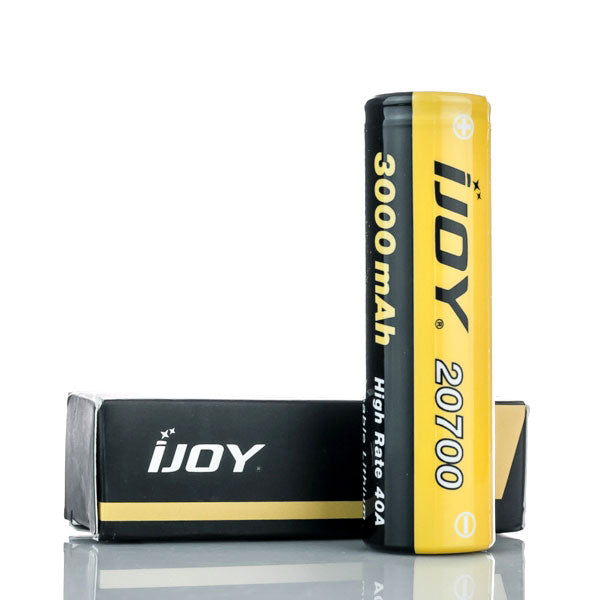 IJOY 20700 Rechargeable Li-ion Battery 40A 3000mAh - High Power Battery for Vape Mods, Flashlights & Portable Electronics - Perfect for Vaping, Camping & Emergency Power Backup