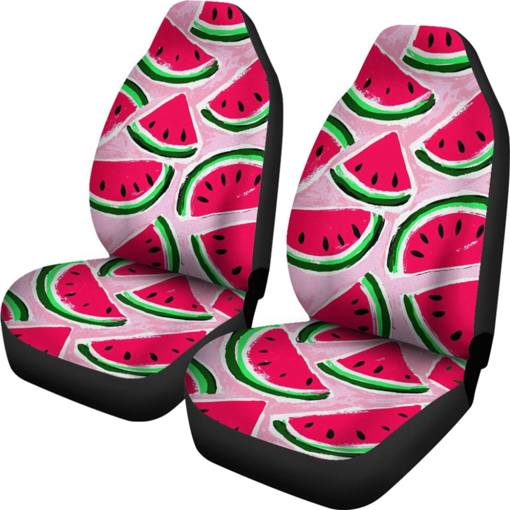 Premium Watermelon Print Car Seat Covers - Breathable & Durable Auto Accessories for Summer - Perfect Gift for Car Lovers & Road Trips