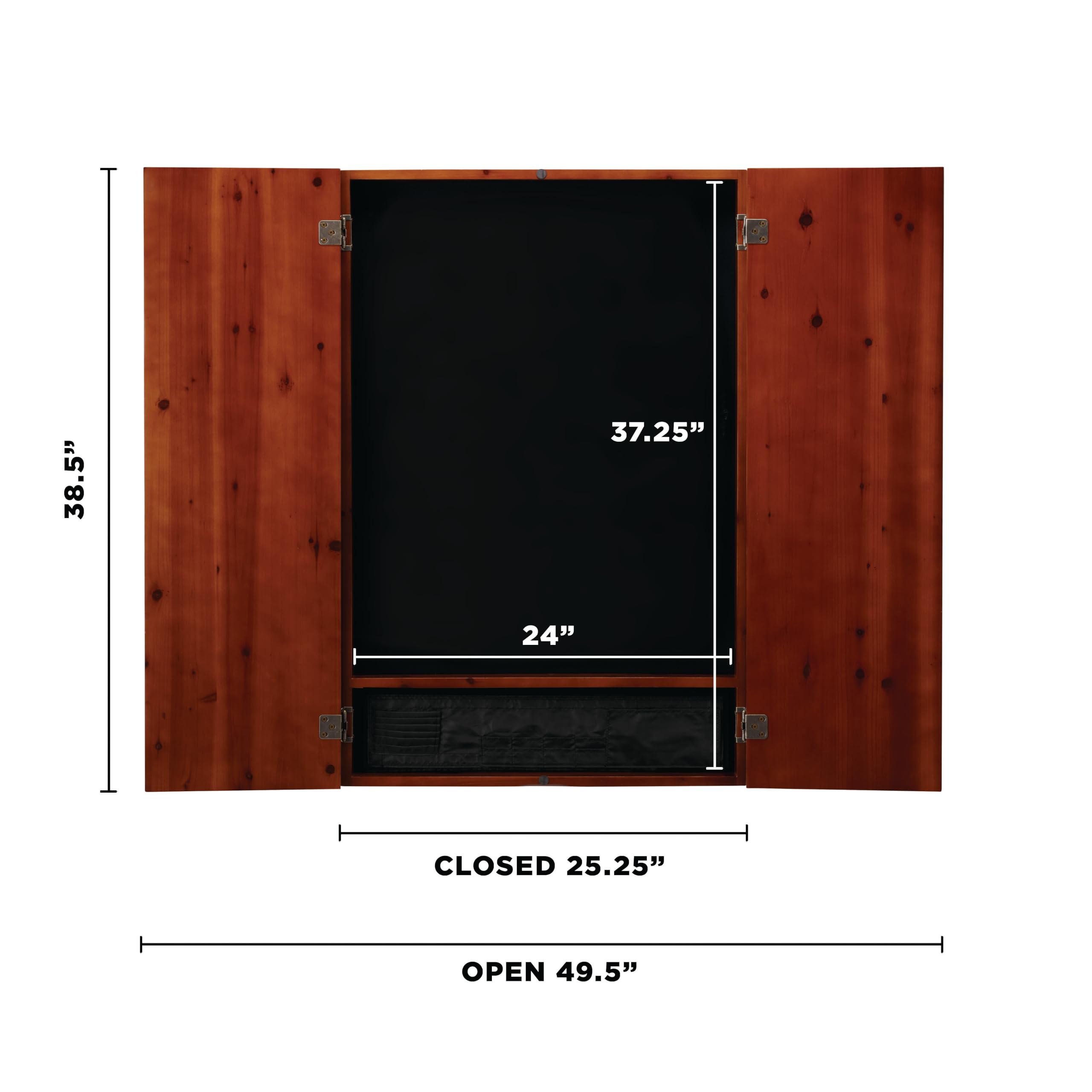 Premium Viper Metropolitan Solid Wood Dartboard Cabinet with Electronic Dartboard - Ready-to-Play Bundle Includes 2 Sets of Soft-Tip Darts & Integrated Storage - Multiple Stain Options - Perfect for Game Rooms, Bars, and Home Entertainment