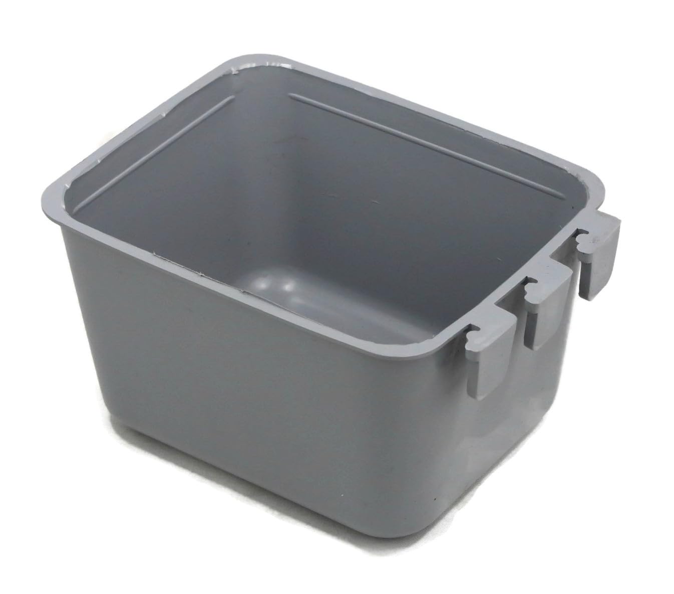 Durable Plastic Gray Cage Bowls - 12-Pack for Farm Animals & Pets | Feeding & Watering Solution