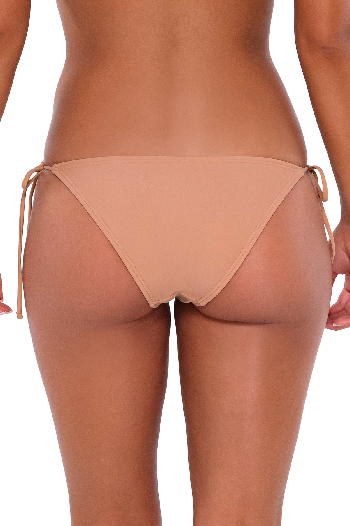 B Swim Amaretto Andi Bikini Bottom - High Waisted Swimwear for Women, Sexy Brazilian Bikini Bottoms for Beach, Pool, and Vacation