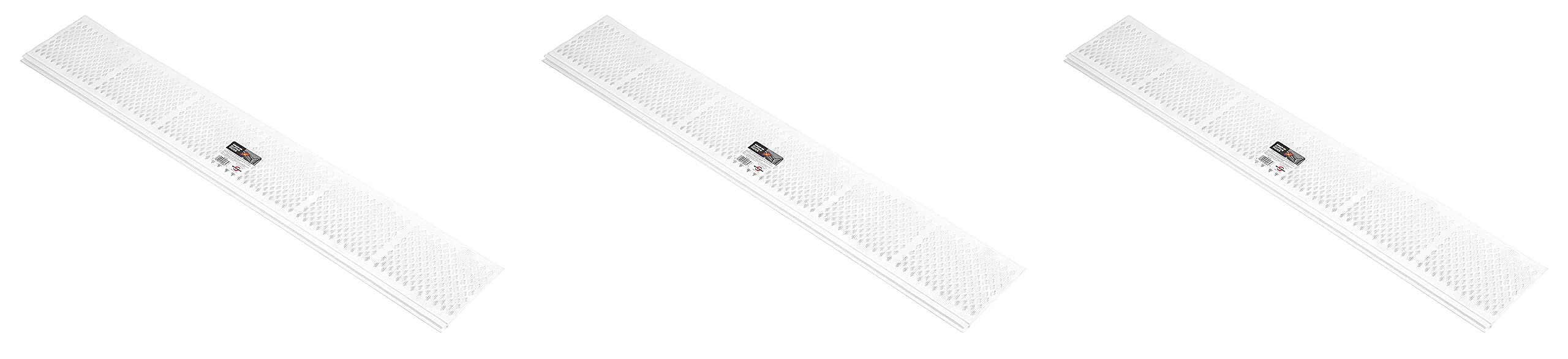 Amerimax Home Products 86670 Snap-in Filter Gutter Guard, 3 Feet White (3-Pack) - Easy Installation Gutter Protection for Leaves & Debris | Perfect for Residential Roofs & Home Maintenance