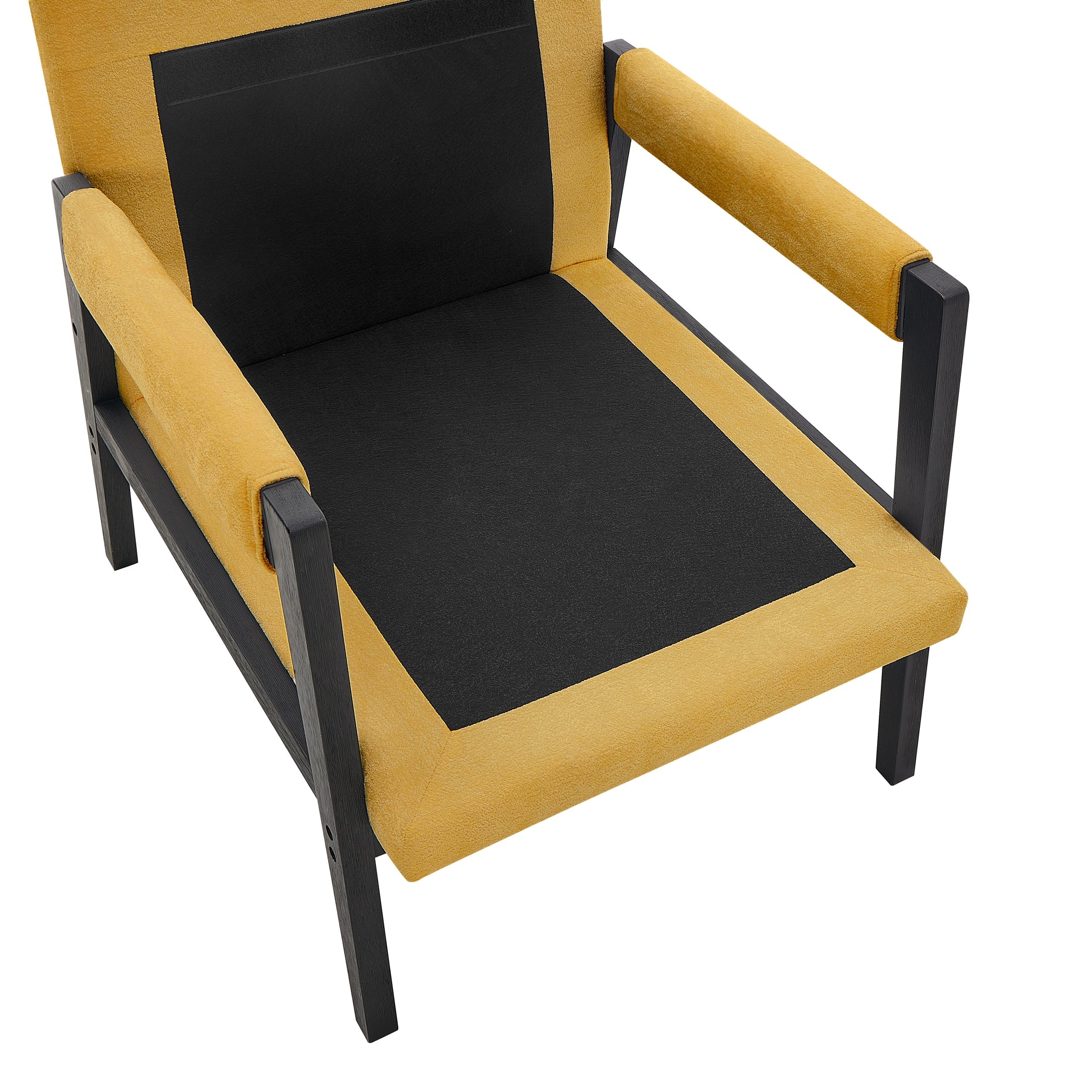 Roundhill Furniture Kelly Mid Century Modern Chenille Upholstered Accent Armchair - Stylish Living Room Chair for Home Office, Lounge & Reading Nook
