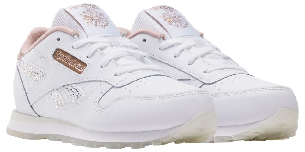 Reebok Baby Girls Classic Leather Sneakers - Comfortable & Stylish Shoes for Toddlers & Kids - Perfect for School, Play & Everyday Wear