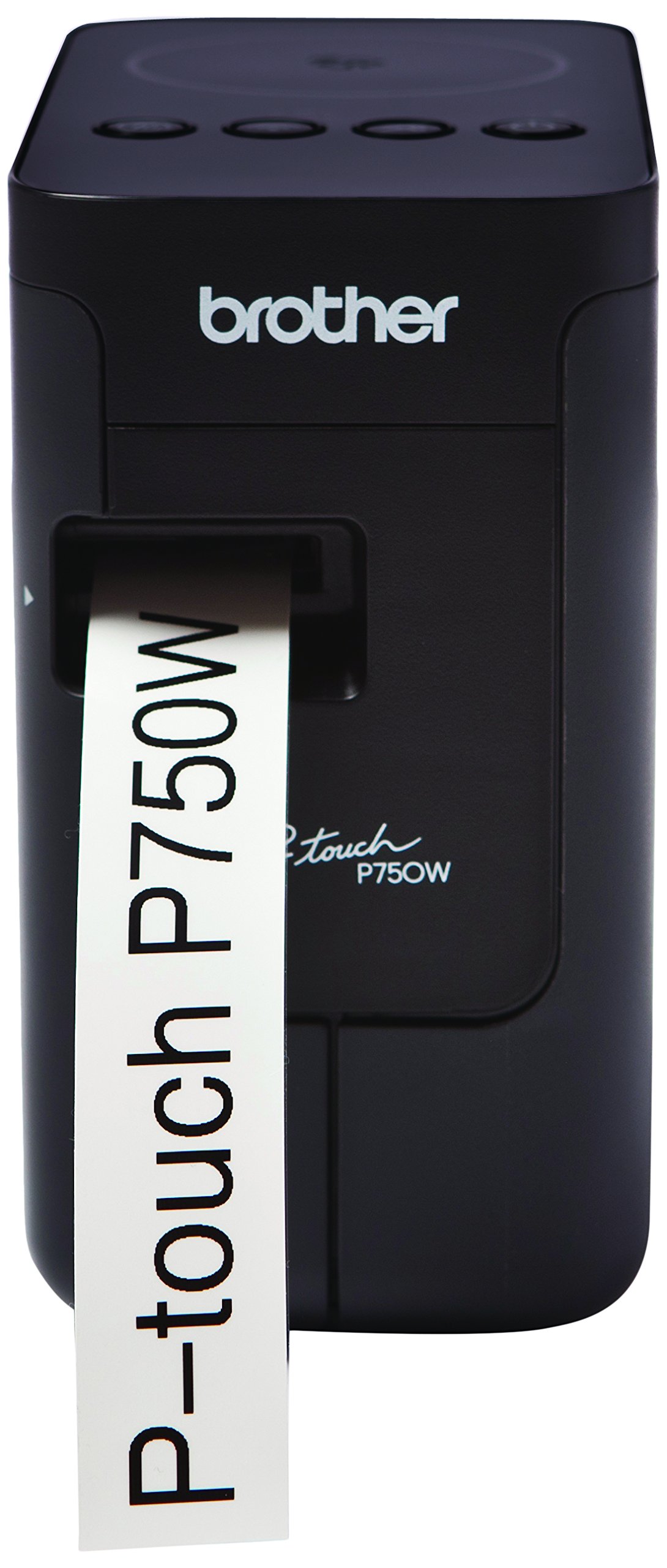 Brother PT-P750W Wireless Label Maker Printer - USB 2.0 & NFC Connectivity, Portable Labeling Machine for Home & Office, Prints Up to 24mm Tapes - Perfect for Organizing, File Folders, Storage Boxes & Inventory Management (Includes AC Adapter & 24mm Black on White Tape)