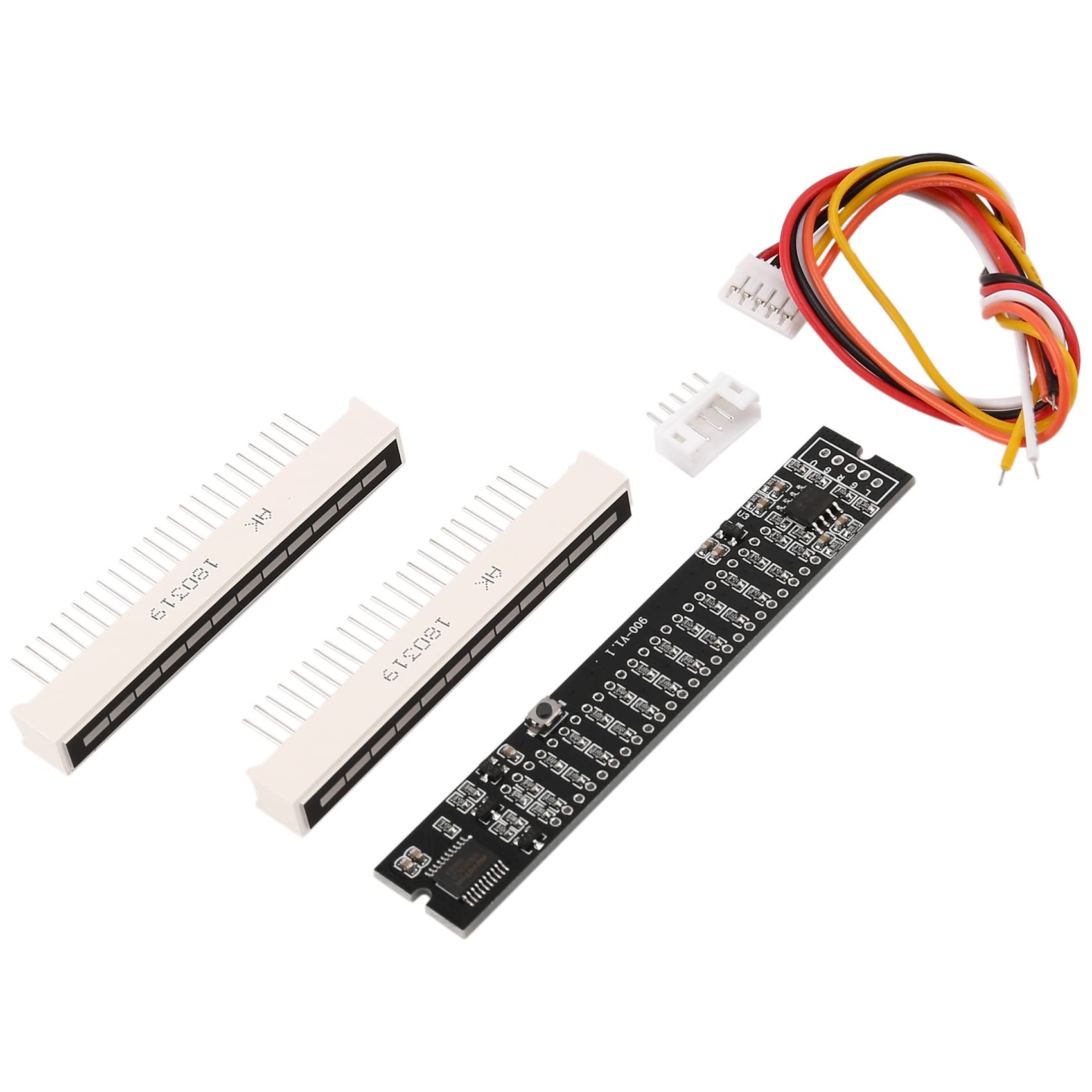 Myhoomowe Mini Dual 12-Level VU Meter Stereo Amplifier Board with Adjustable LED Lights - Perfect for DIY Audio Projects, Home Stereo Systems & Vintage Music Equipment