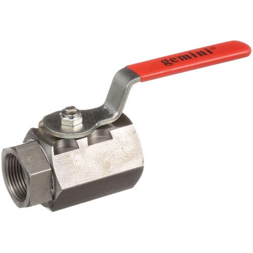 1 Inch Stainless Steel Frymaster Ball Valve - Heavy Duty Commercial Kitchen Equipment for Deep Fryers & Food Service Applications