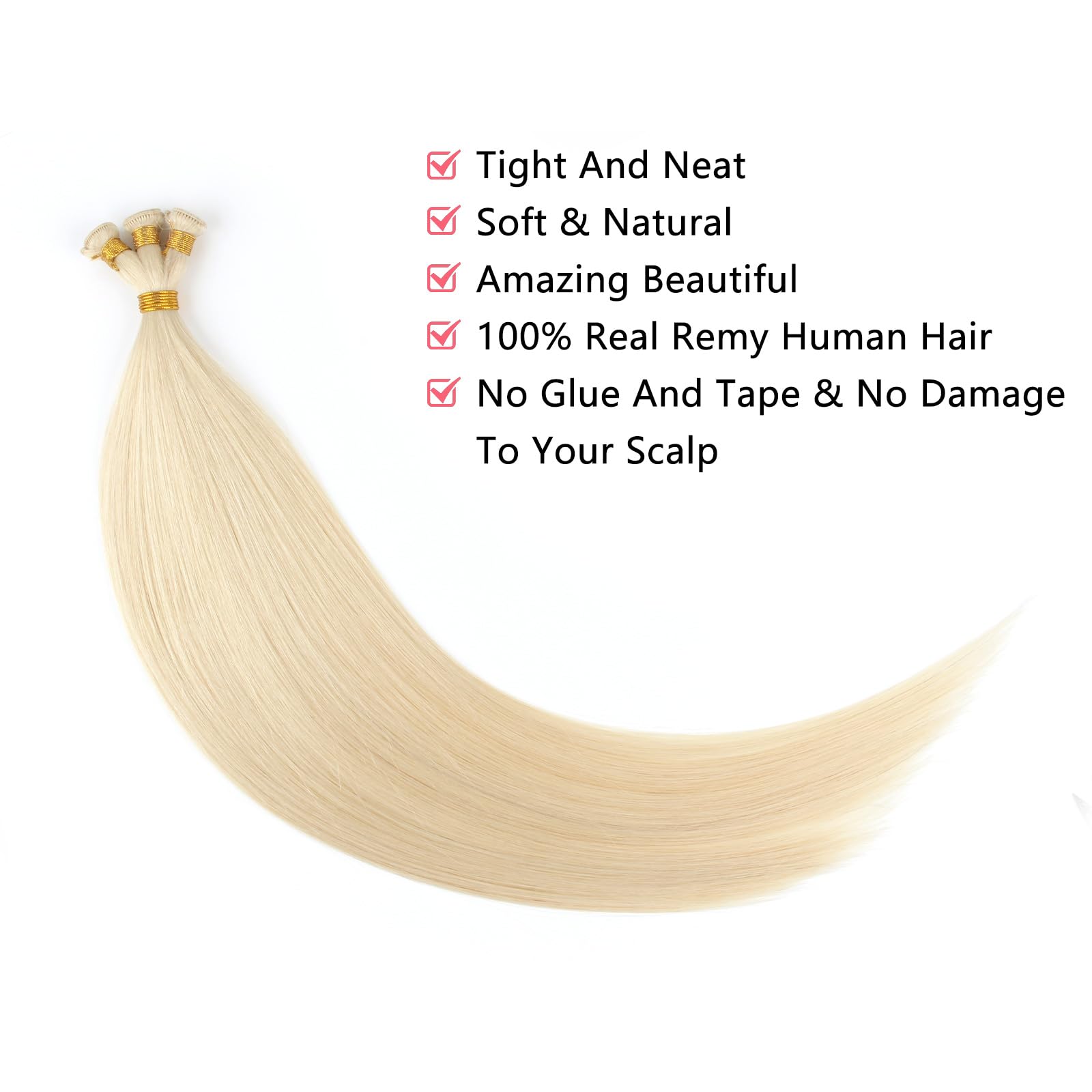 ABH AMAZINGBEAUTY Sew-in Hand-Tied Weft Hair Extensions 20