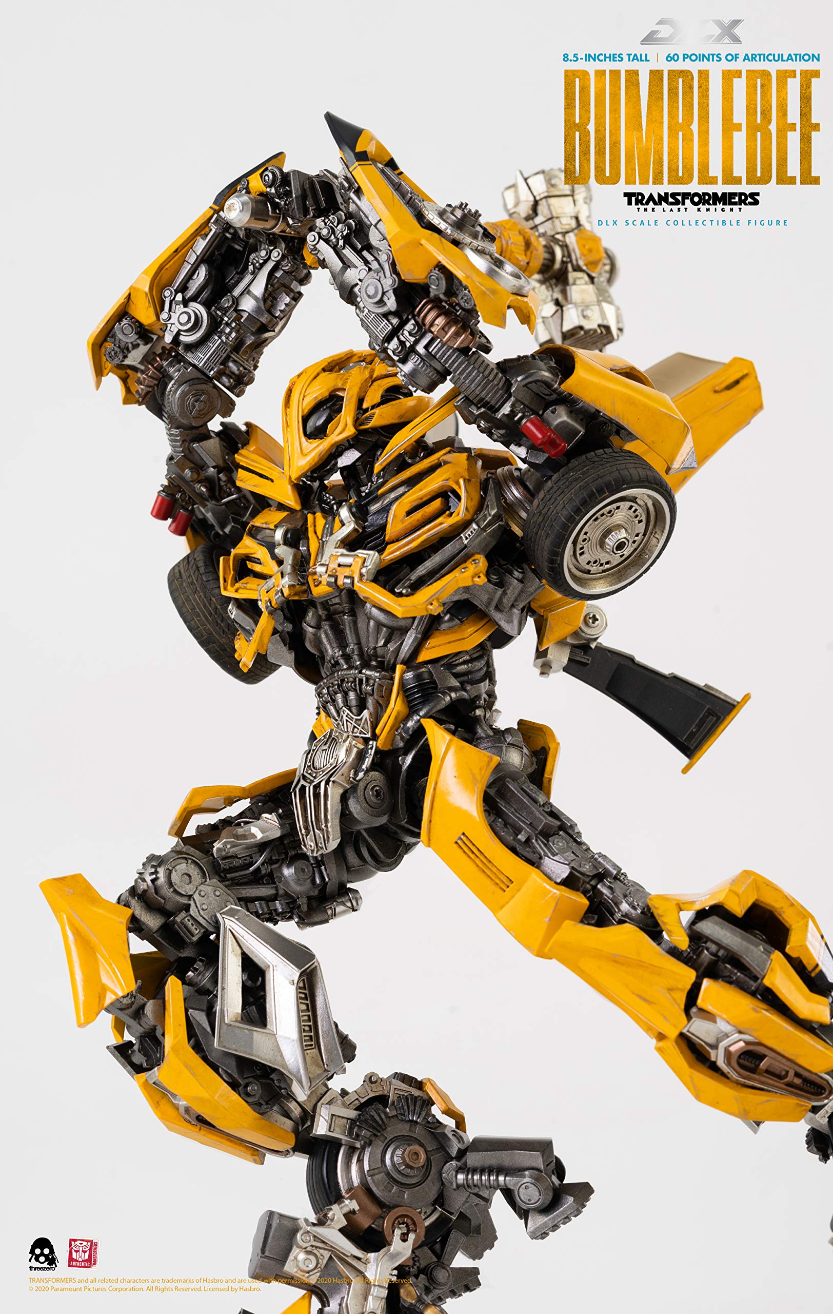 Transformers The Last Knight Bumblebee DLX Scale Collectible Action Figure - Premium Movie Replica for Display & Collectors