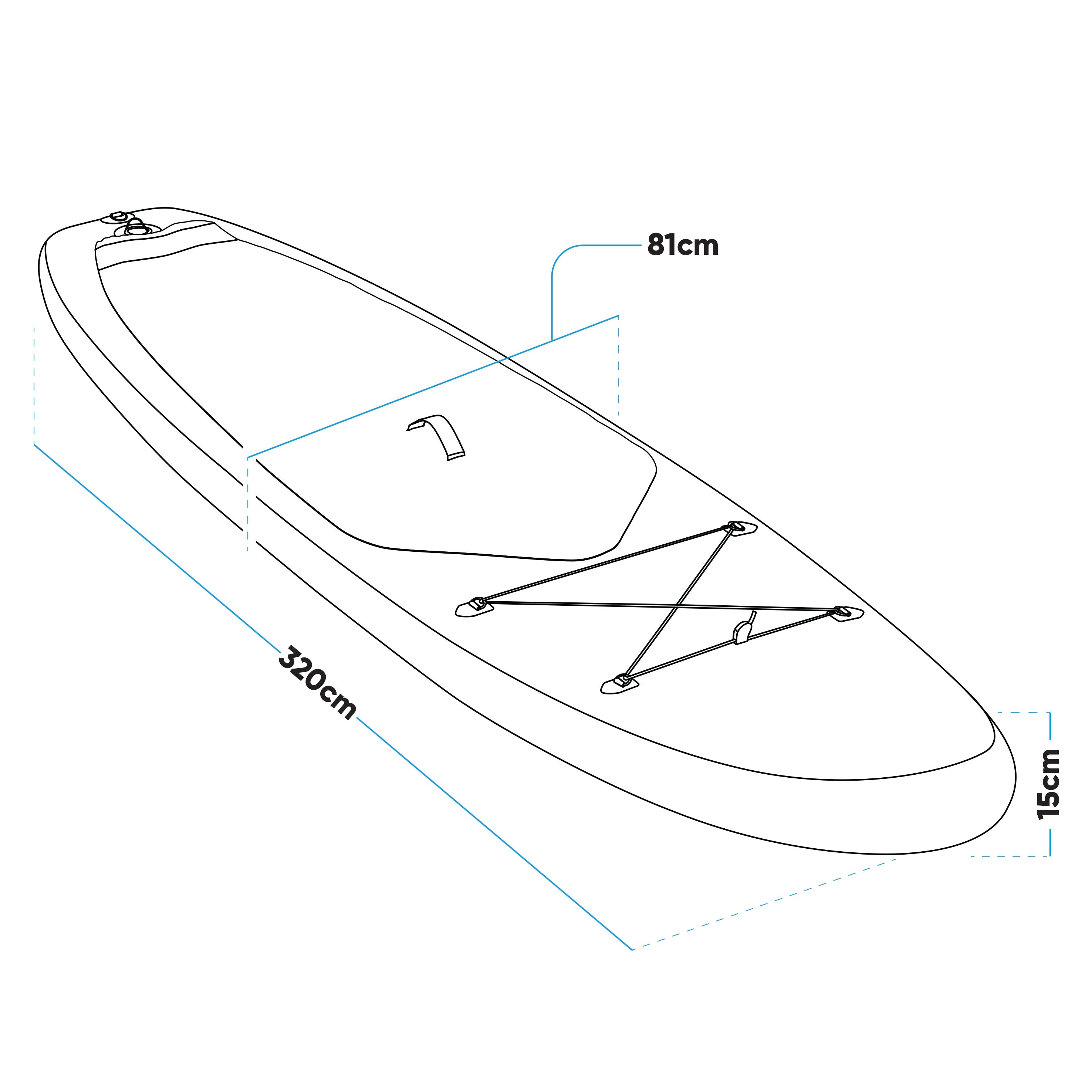 Premium Inflatable Stand Up Paddle Board (SUP) - 10'6