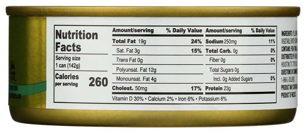 Premium Dolores Chunk Light Yellowfin Tuna in Vegetable Oil - 5 Oz (Pack of 2) - High Protein, Keto & Paleo Friendly - Perfect for Salads, Sandwiches & Quick Meals