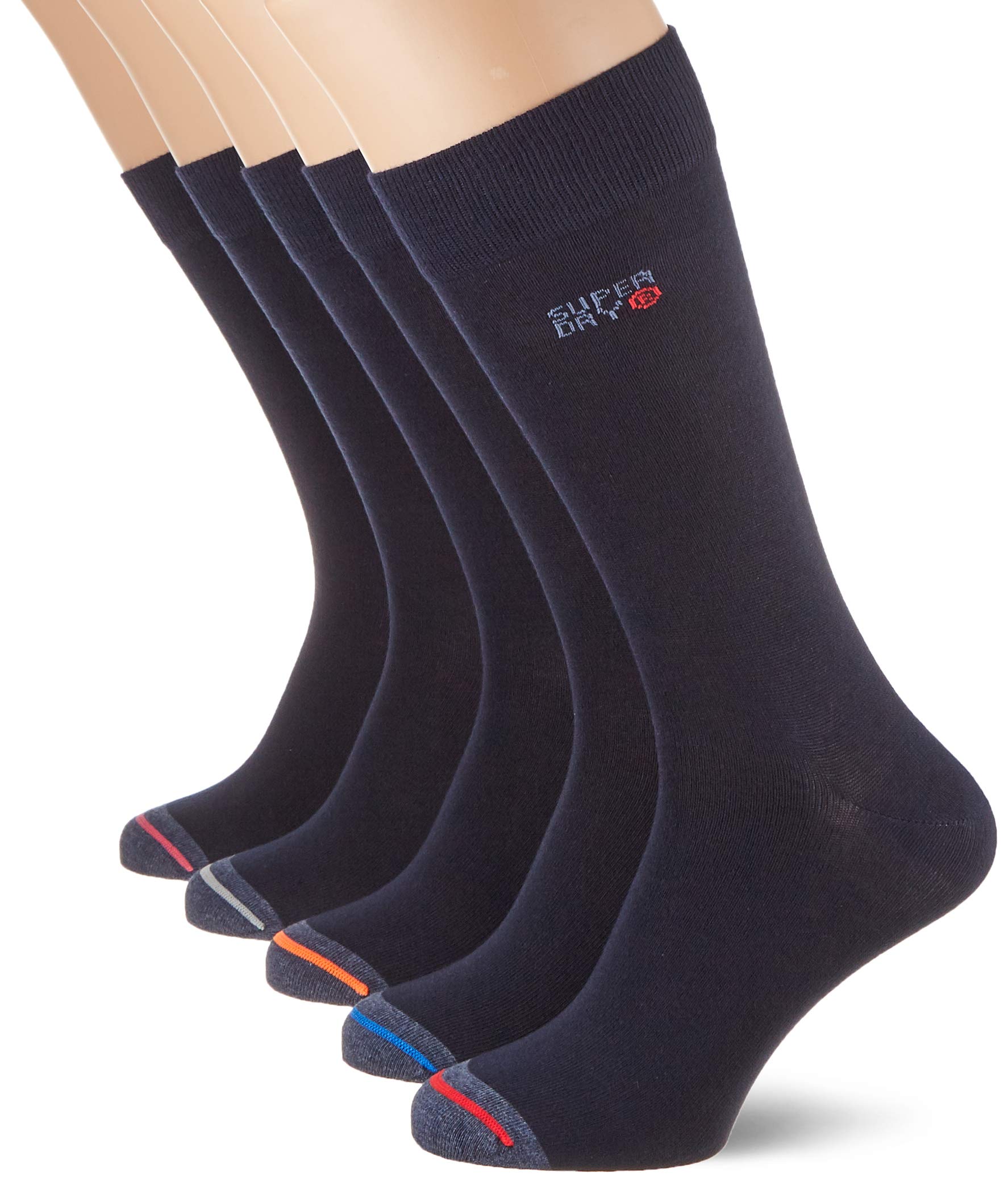 Superdry Men's 5-Pack Cotton Crew Socks - Comfortable Casual & Athletic Socks for Everyday Wear, Gym, Running and Outdoor Activities