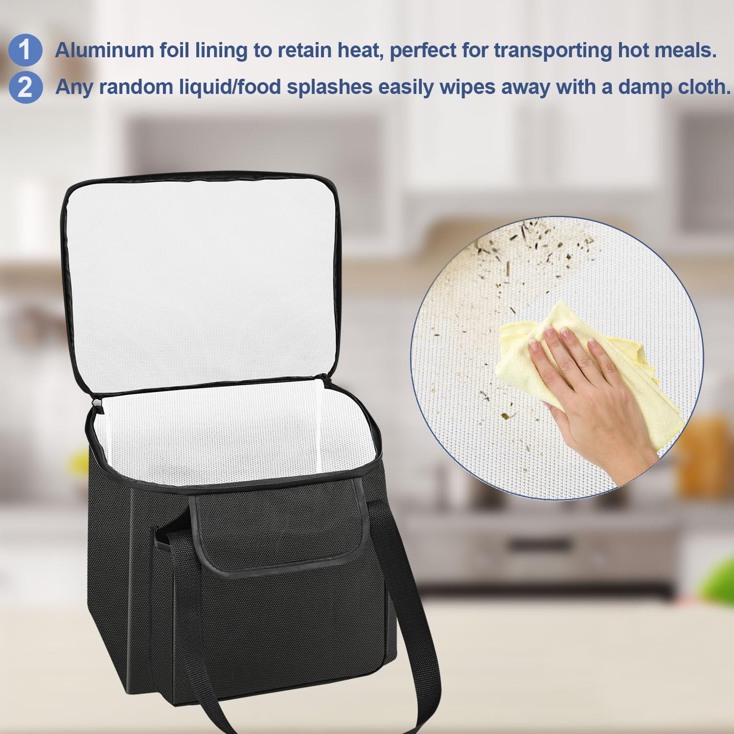 **Portable Waterproof Carrying Bag for Ninja Crispi Air Fryer FN101 – Travel Case with Aluminum Foil Lining for Outdoor, Camping & Picnics**