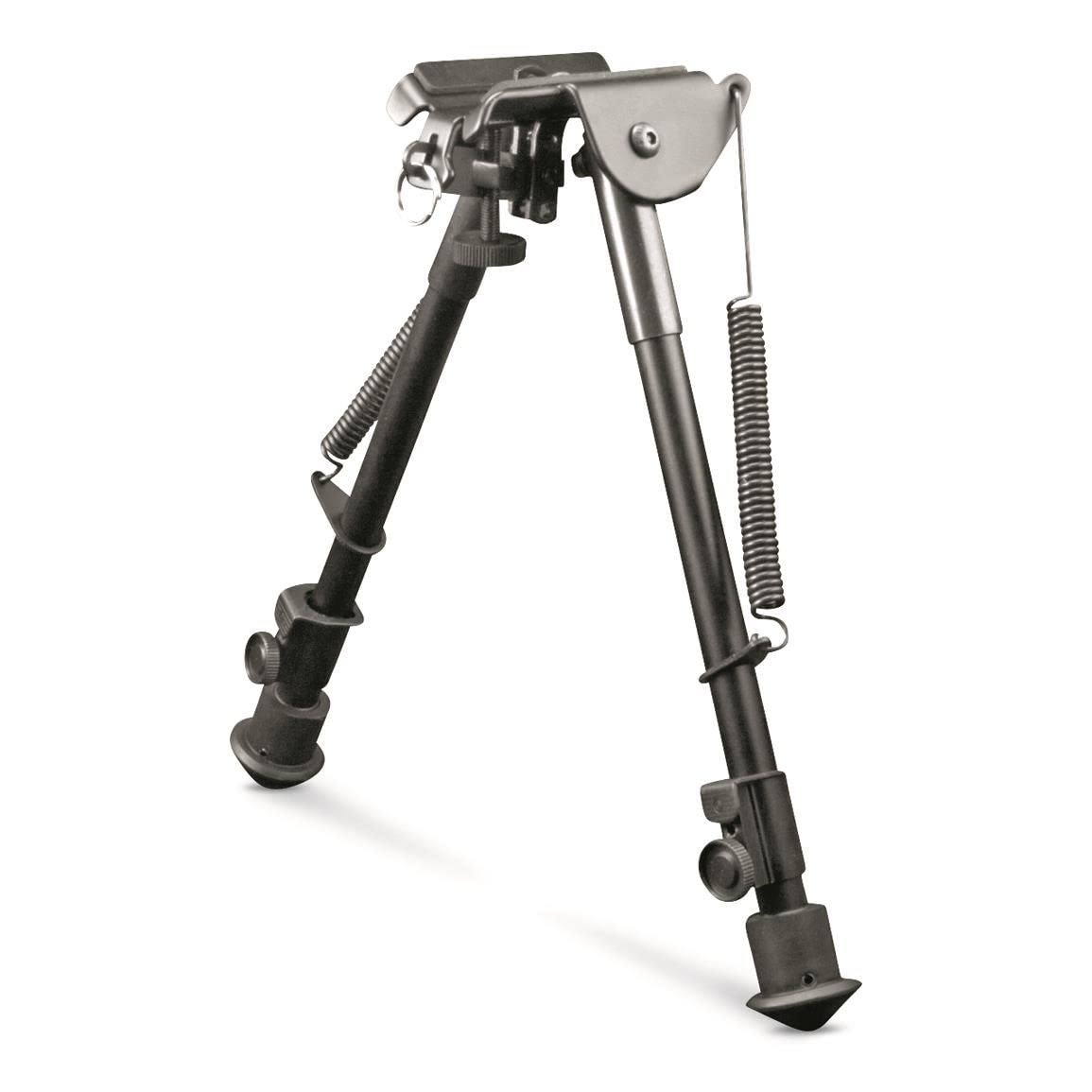 AIM SPORTS Adjustable Spring Return Bipod - Lightweight Rifle Bipod for Hunting & Shooting | Perfect for Precision Shooting, Long Range Hunting & Tactical Use